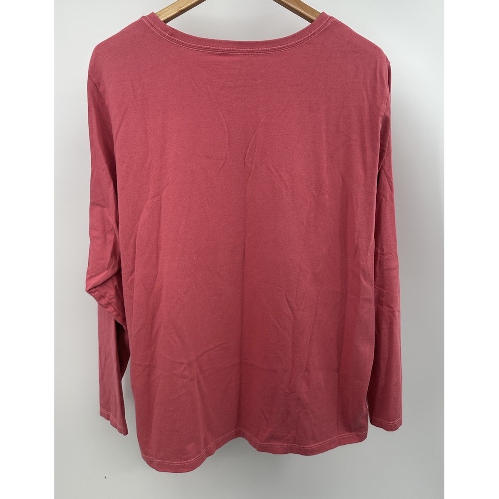 Life Is Good Shirt Women's XXXL Pink Crusher Long Sleeve Half Full Coffee Mug - Picture 4 of 10